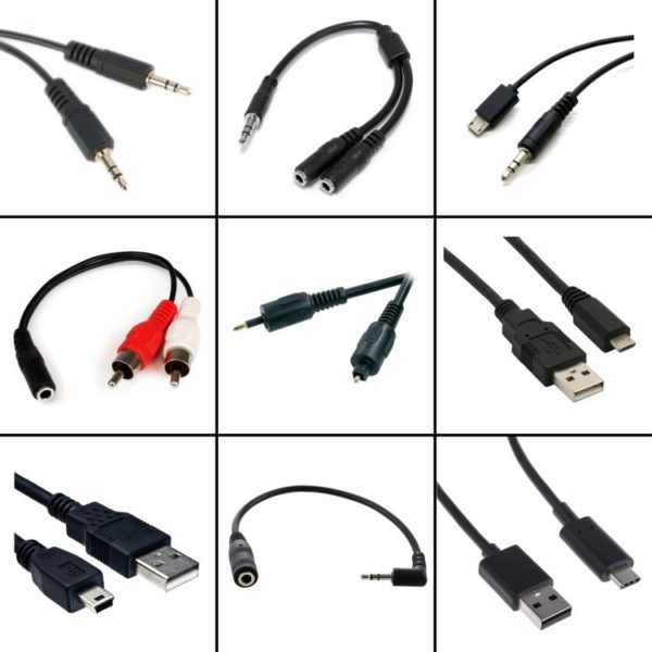 Cables used with Phonak Roger Systems